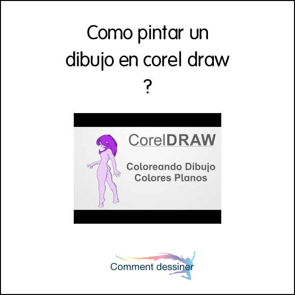 Como pintar un dibujo en corel draw